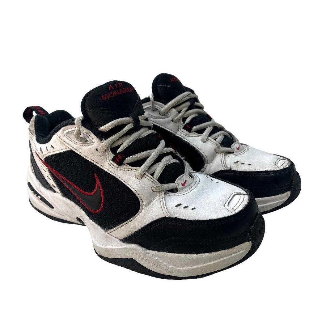 Nike Air Monarch Black Varsity Red Men's Size 7.5W Running Walking Athletic